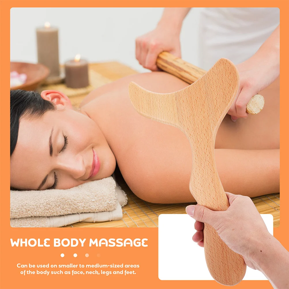 

2pcs Wooden Gua Sha Board Premium Scraping Plates For Body Massage Thick Manual Scraper Smooth Edges Neck Shoulder Back Pain