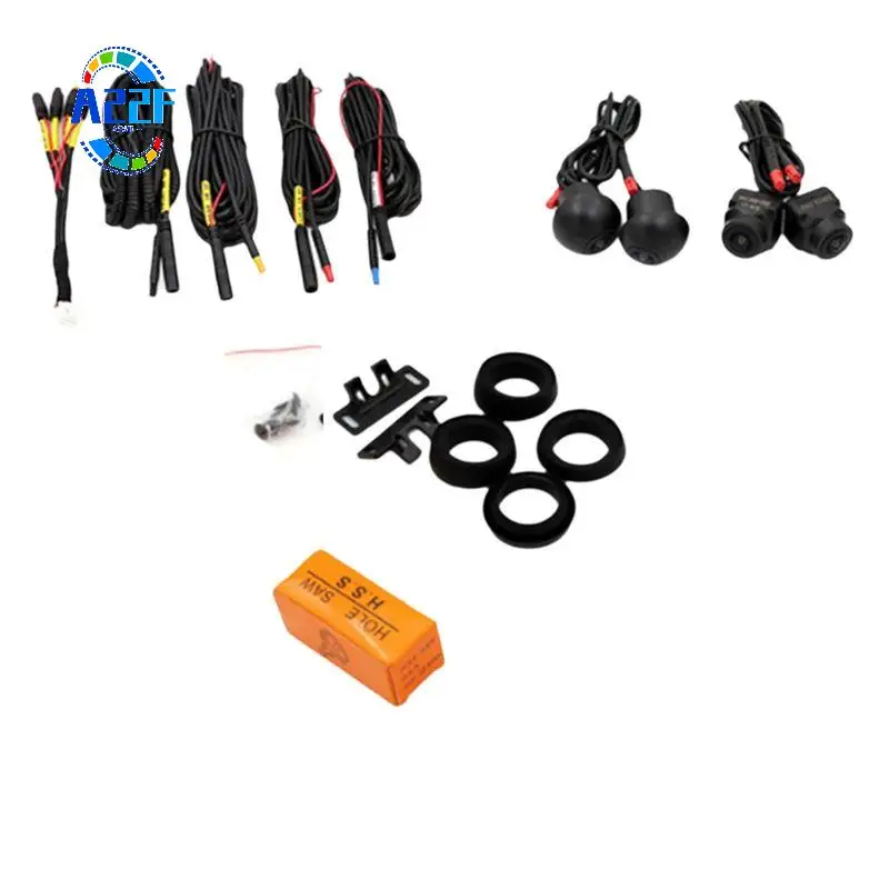 A22F-Car 360 Degree Surround View Camera AHD1080P Camera Right+Left+Front+ Rear View Camera System Master Chip GC2053
