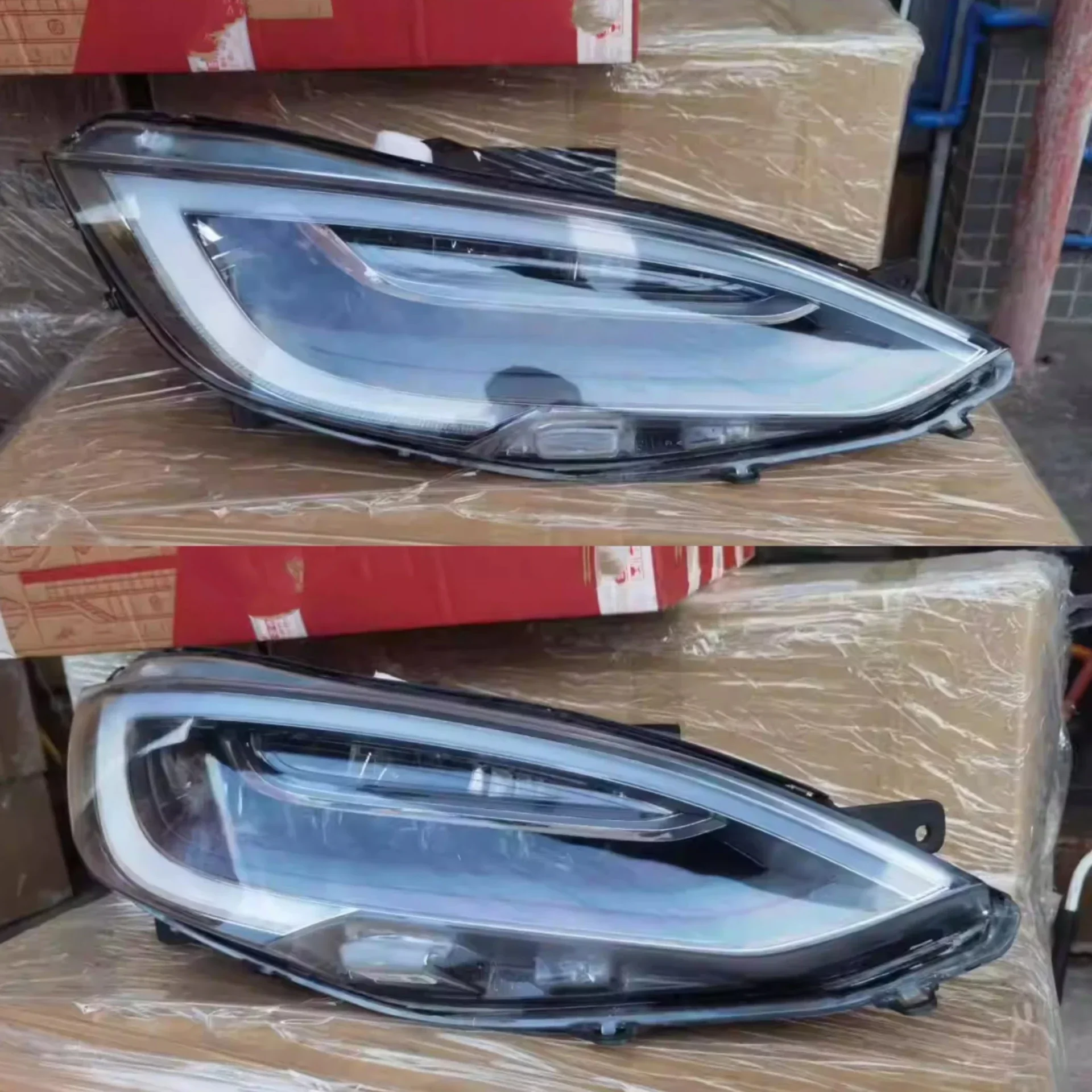 

Front Headlight Assembly for Tesla Model S 17-18 Deluxe with AFS Turn Signal Daytime Running Light Car Accessories
