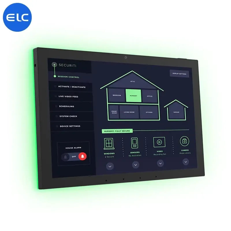 LED Light Smart Home Control Panel 4 + 64GB with RJ45 POE Touch Screen Display, All-in-One RK3576S RS-232 Tablet for Home and