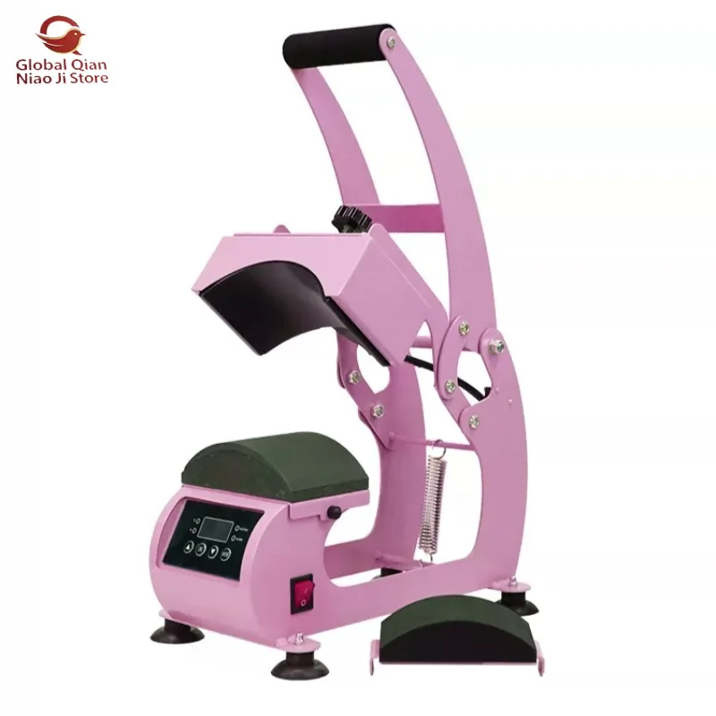 CH2310-2 2-in-1 Cap Heat Press Machine, Personal Home Heat Transfer Machine, Manual Direct-Press Heat Printing Machine