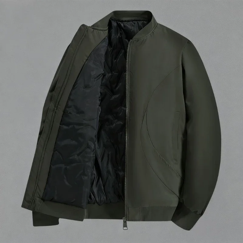 Thick Down Cotton Jacket For Men In Autumn And Winter, Windproof And Warm Outdoor, Fashionable And High-quality Cotton Jacket