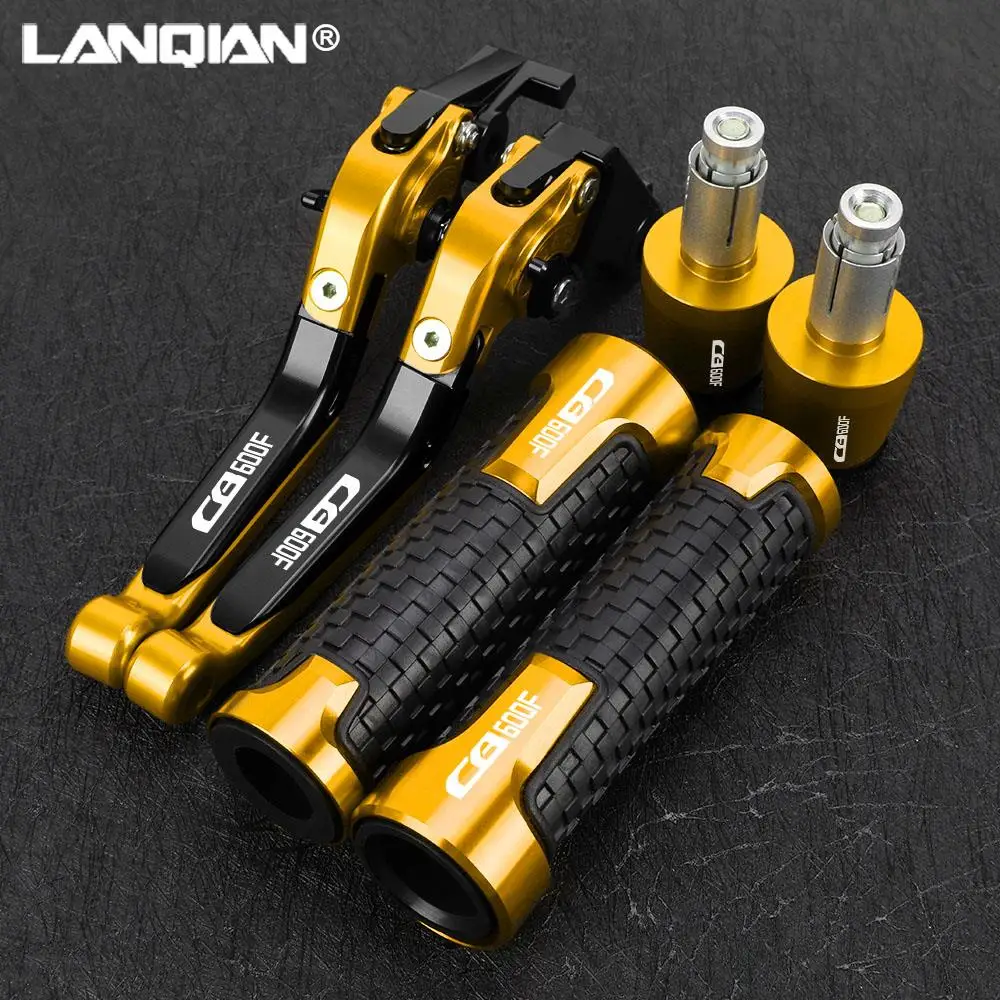 Motorcycle Aluminum Folding Brake Clutch Levers Handbrake Handlebar Grip Handle Hand Grips For HONDA CBR600F CBR 600F 1991-2007