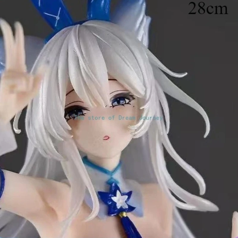 in Stock 28cm Shinano the Entanglement of Dreams Beautiful Girl Anime Peripheral Figures Scene Table Set Statue Model Ornaments