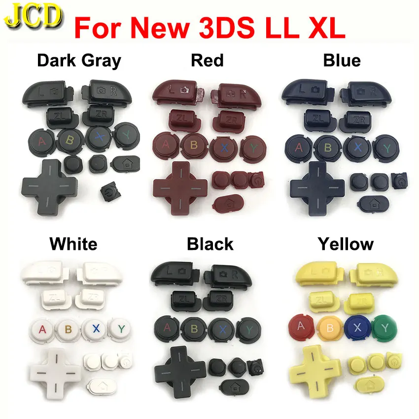 

JCD Repair Part Full Set ABXY D Pad LR ZL ZR HOME Power Button For New 3DS XL LL Game Console Replacement Parts