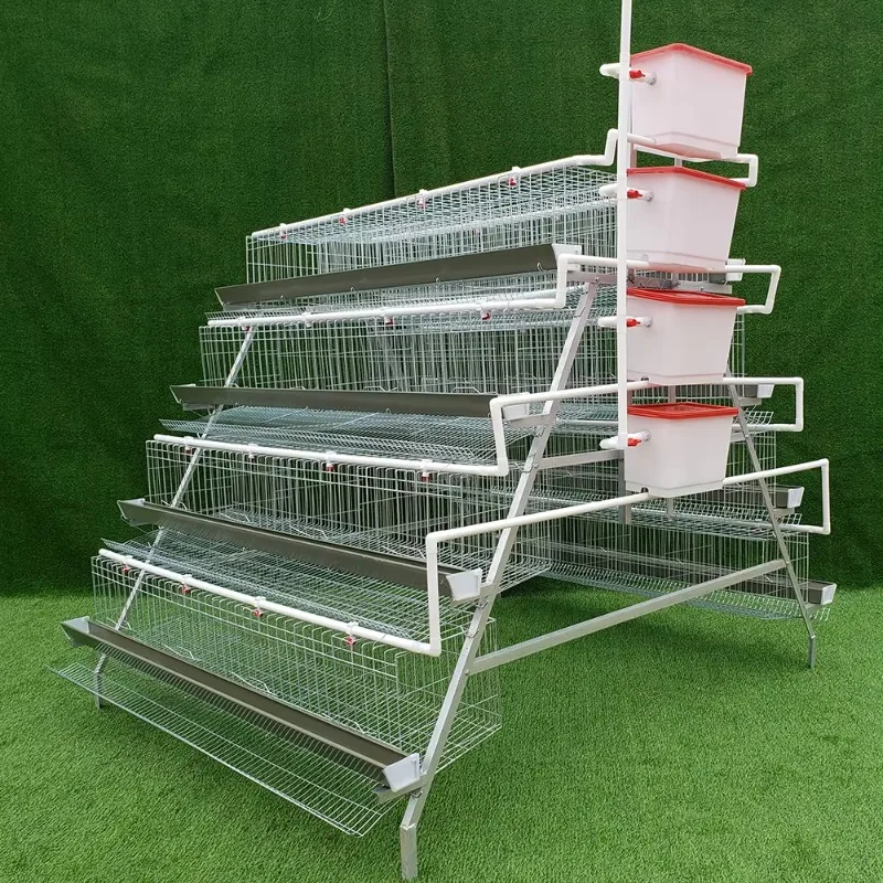 4 Tiers Chickens Battery Cages for Sale Brooding Cages  for Layer Chicken Farm