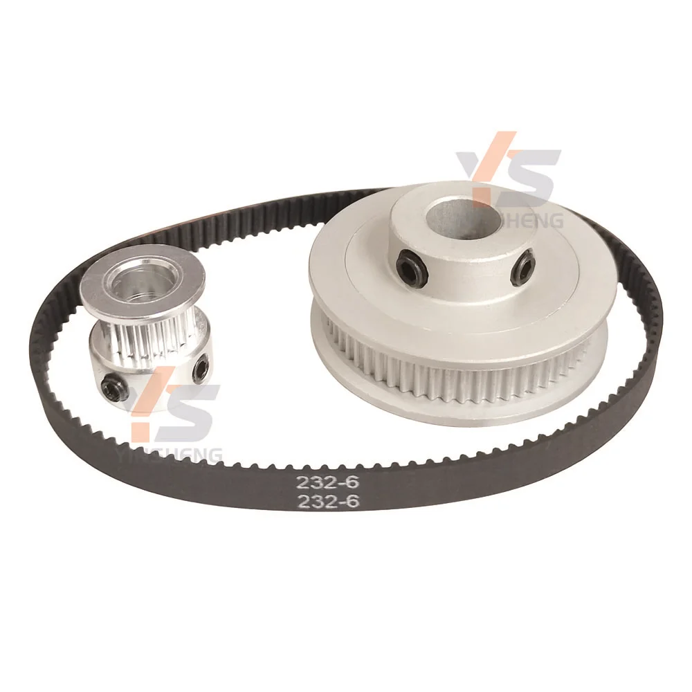 2GT Timing Belt and pulley Set 20T 60T Synchronous wheel 2M Toothed synchronization Belt Width 15MM Aperture 3 - 15MM 3D printer