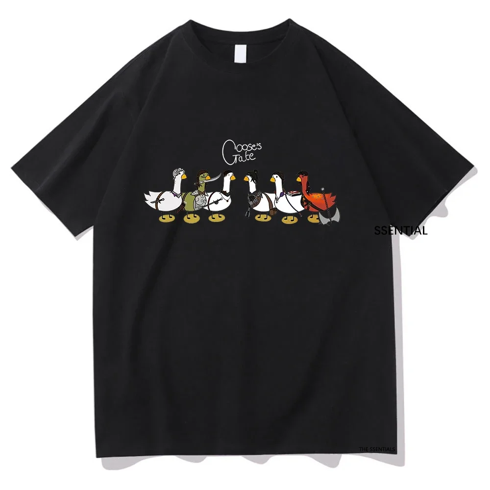 Goose Astarion T Shirt Cartoon Goostarion Tops Funny Men/Women Aesthetic T-Shirt Unisex High Quality Cotton Tees Kawaii Shirts