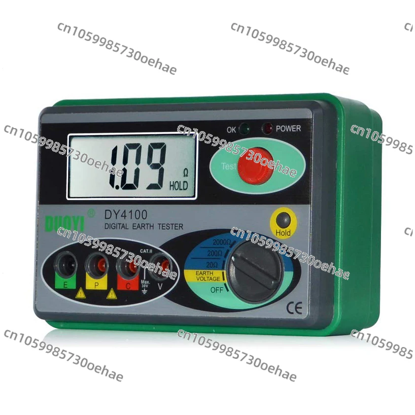 Measurement Range 20Ω~ 2000Ω Measurement Resolution 0.01 Ω~ 1Ω Digital Grounding Resistance Ohmic Tester Instrument