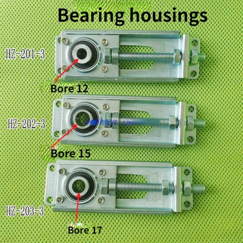 Adjustable Bearing Seat of Planter, Assembly Line Tensioner, UV Machine Conveyor Belt Tensioner (12/15/17 Inner Hole)
