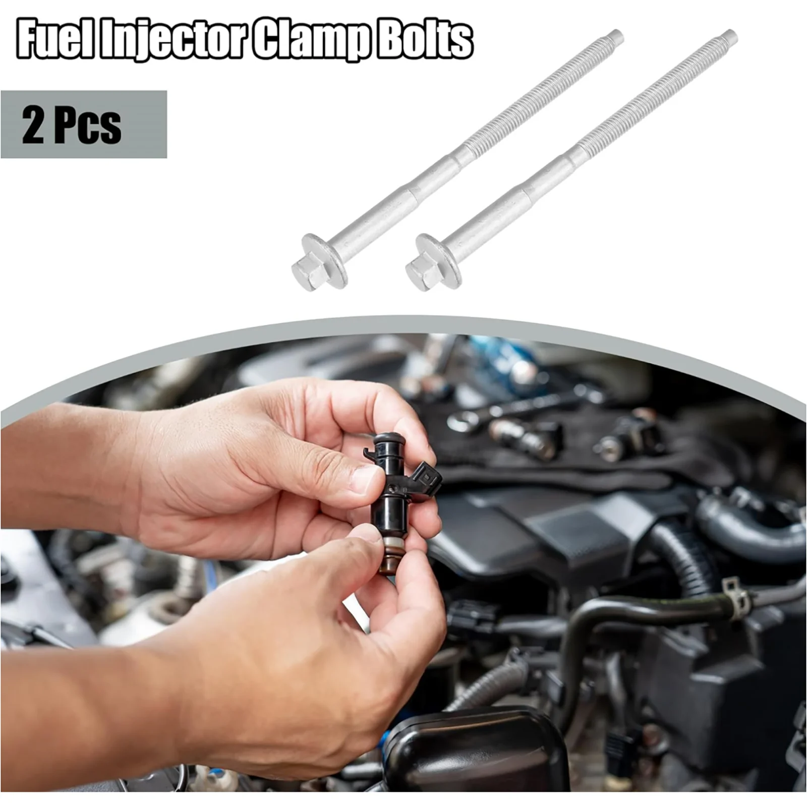 2Pcs Injector Clamp Bolts 6C1Q9T506AC For Ford Transit MK7 For Peugeot Boxer For Citroen For Fiat Ducato 1673999 Car Accessories