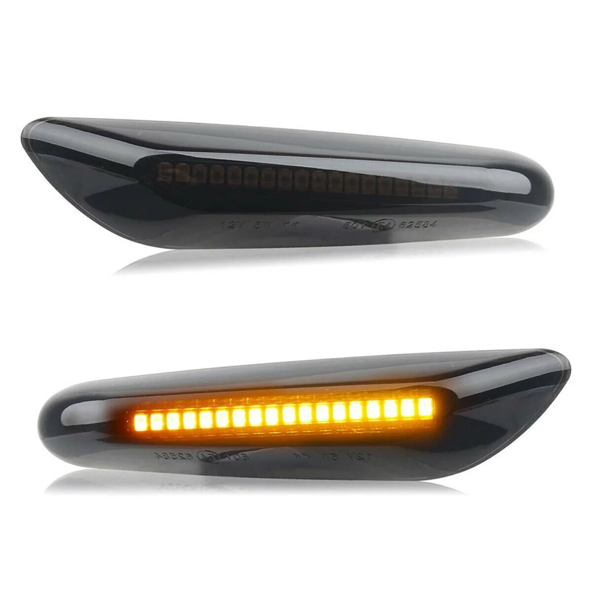 For BMW 328i E90 E91 E92 E93 E46 E60 Smoked LED Fender Side Marker Light Sequential Turn Signal Lamp X2