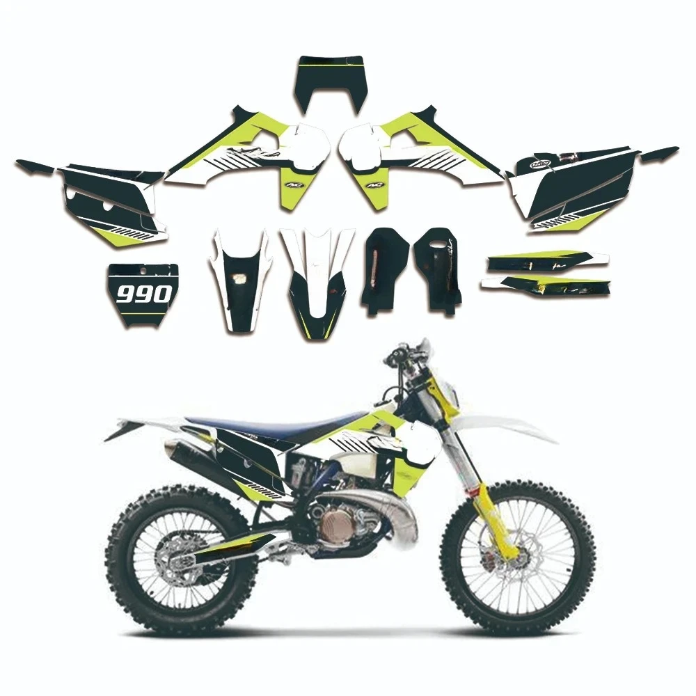 Full set Graphic Decals Sticker Kit Dekor For Husqvarna TE FE 125 250 350 450 2020 2021 TC FC TX FX FS 2019 2020