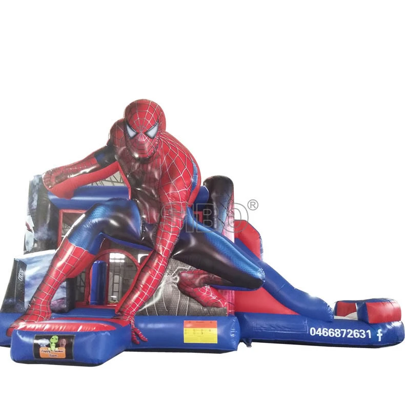 

Adventure Inflatable Combo Superhero Bounce House With Slide Moonwalk Bouncer For Sale