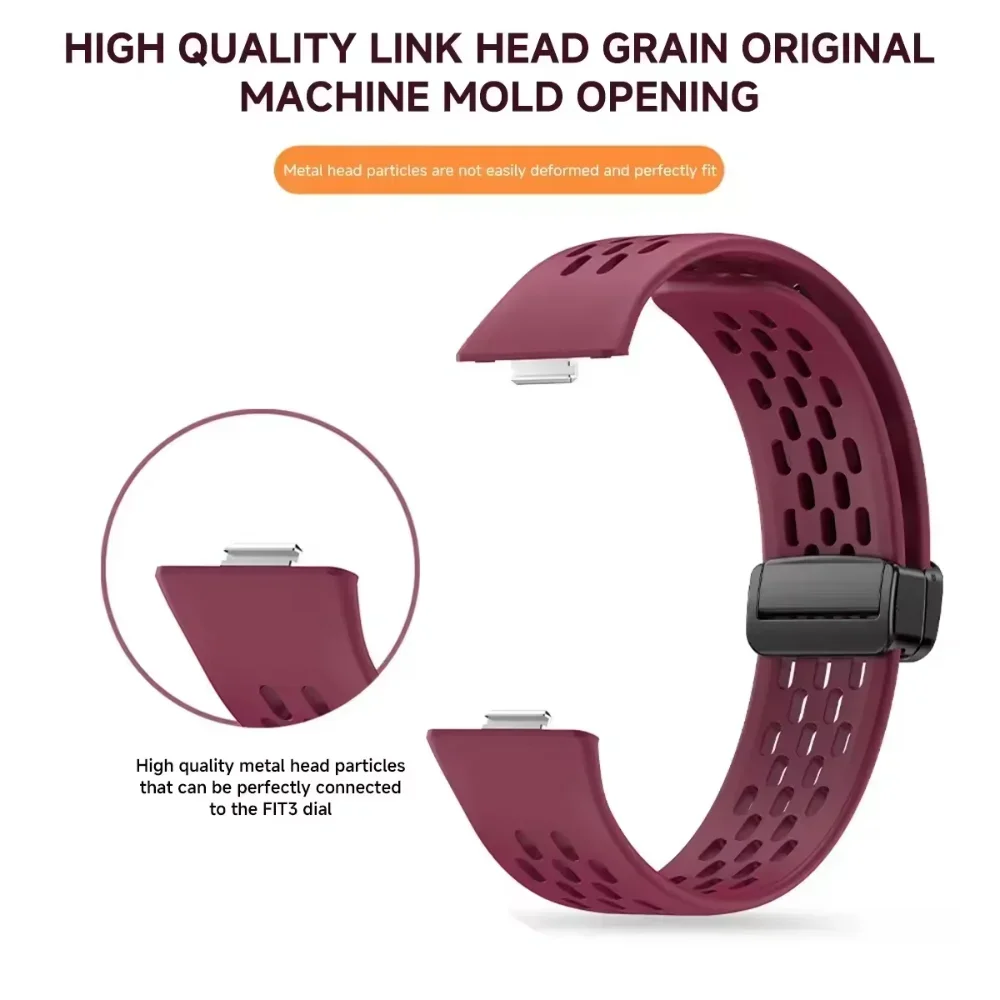 Silicone Strap+Case for Huawei Watch Fit 4 Pro Fit 4 Sport Breathable Bracelet PC Shell for Huawei Watch Fit 3 Wristband Correa