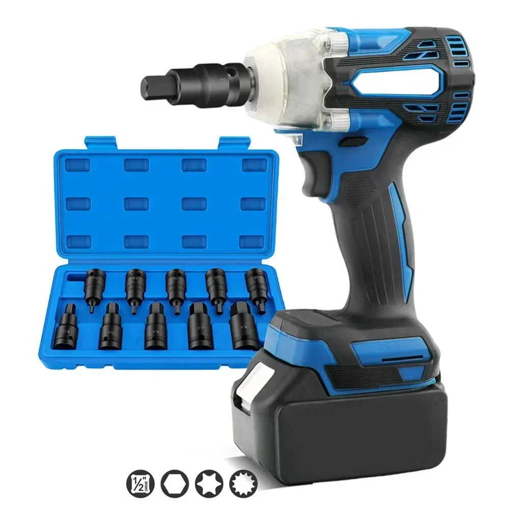 

1PC 1/2inch H4-H19 Socket Adapter Hex Socket Adaptor Head Screwdriver Bit Drive Electric Wrench Accessories Power Tools Parts