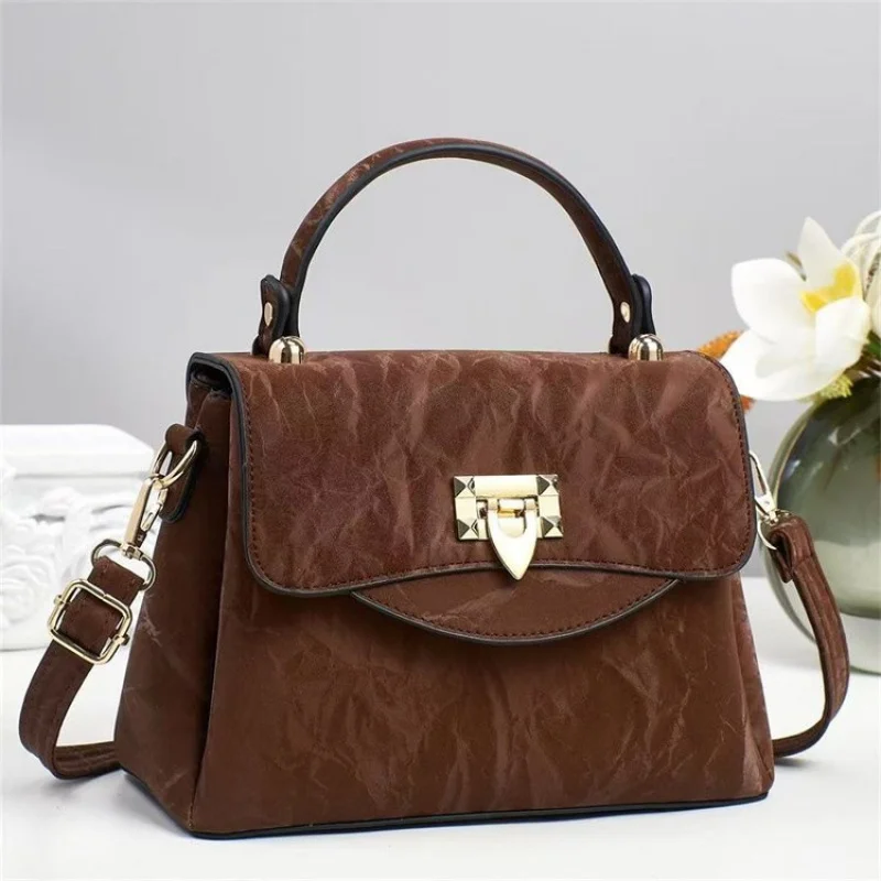 

Популярная классическая высококачественная кожаная женская сумка, роскошная брендовая элегантная модная повседневная винтажная пригородная сумка Prime Craftsmanship ​