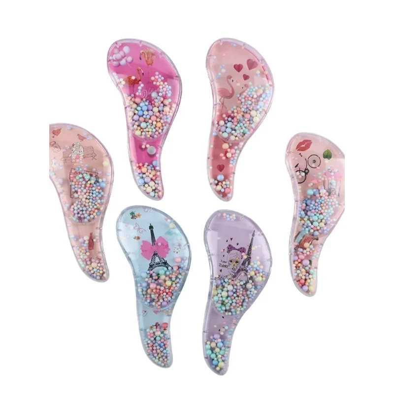 Pente de alisamento de cabelo infantil, Escova de massagem antiestática, Tangle Detangle Shower, Hairbrush Salon, Hair Styling Tool
