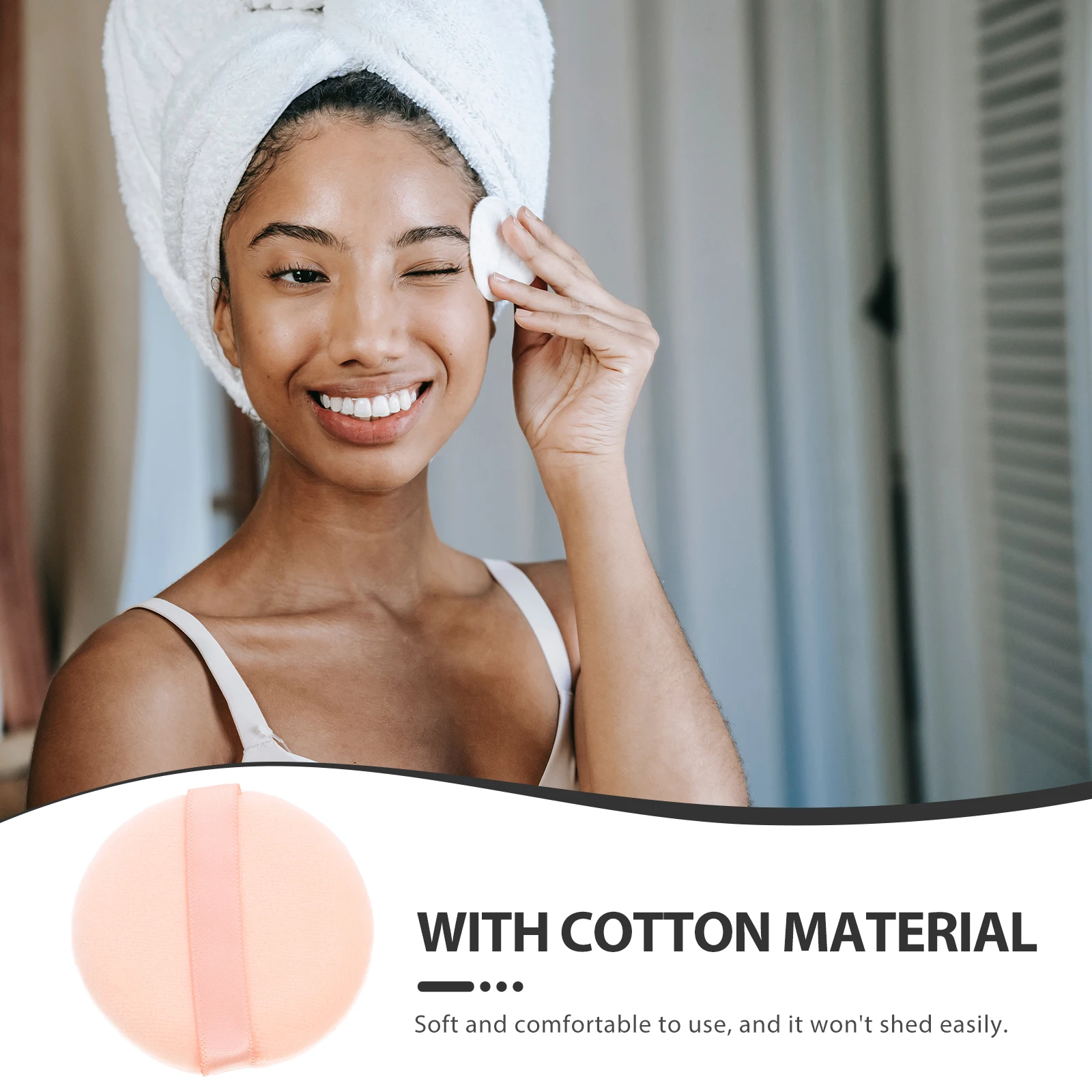 16 stks Massaal Poederdons Katoen Mini Gereedschap voor Gezicht Losse Instelling Cosmetica Make-up Foundation Pads