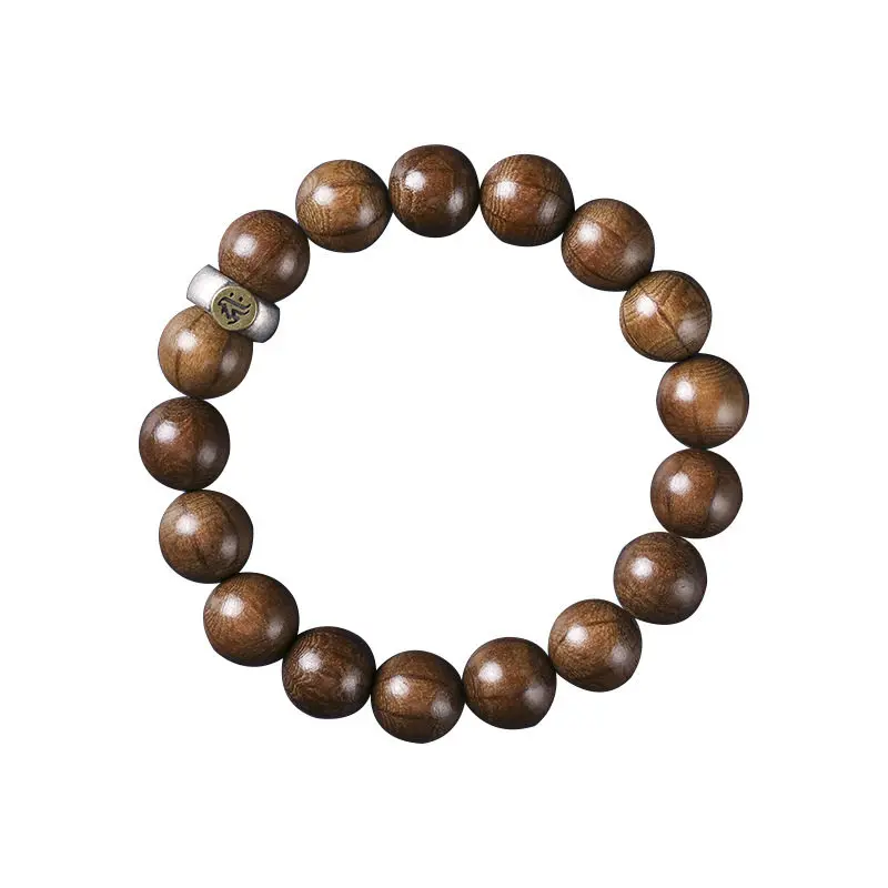 

Single Loop Six Paths Wood Bracelet Chinese Zodiac Guardian Buddha Ethnic Style Prayer Beads for Wrist Meditation Gifts
