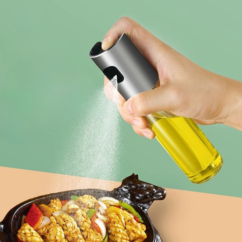 

Glass Oil Sprayer for Cooking Olive Spray Mister for Salad BBQ Kitchen Gadgets Accessories Baking for Empty Spice Jar Spice Jars