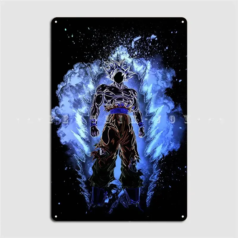 Soul Of The Ultra Instinct Poster Metal Plaque Garage Decoration Club Party Customize Mural Tin sign Poster