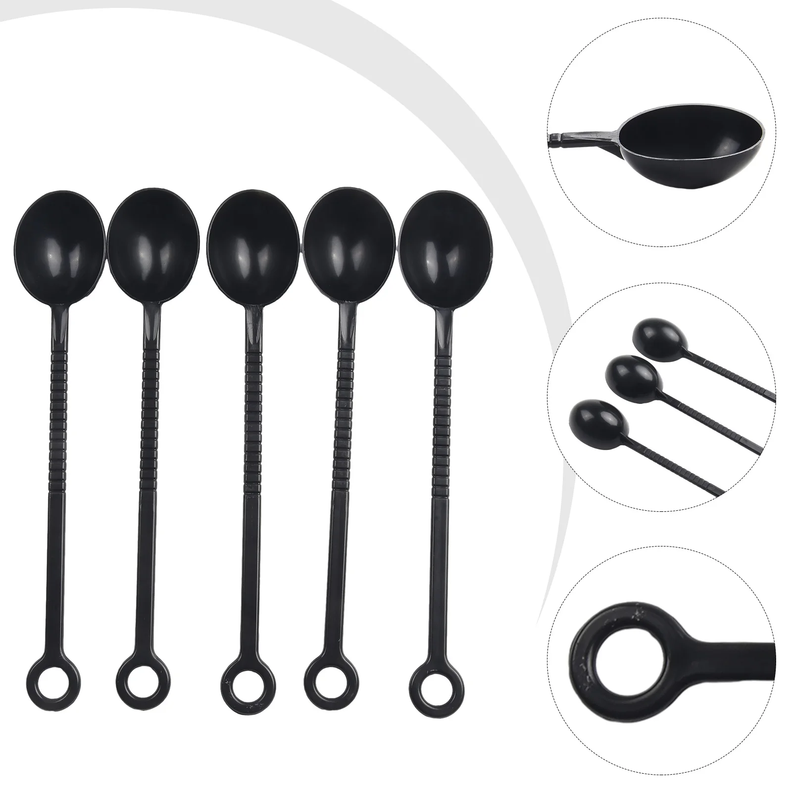 Baking Tool Seasoning Spoon Coffee Spoon 5pcs Baking Coffee Espresso Scoop Long Handle Measuring Spoon Milk Powder Plastic