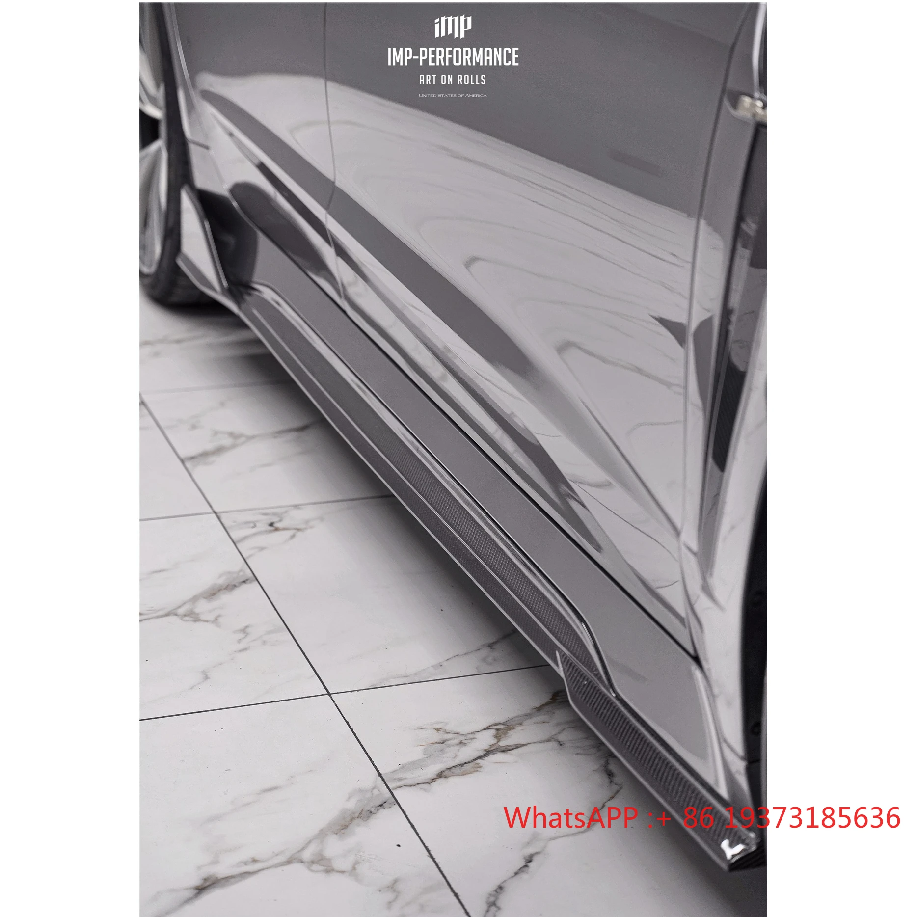 2019-2024 RS7 C8 IMP Performance Style Side Skirt Underbody Body Kit Carbon Fiber Custom Fit for RS7 C8 Model