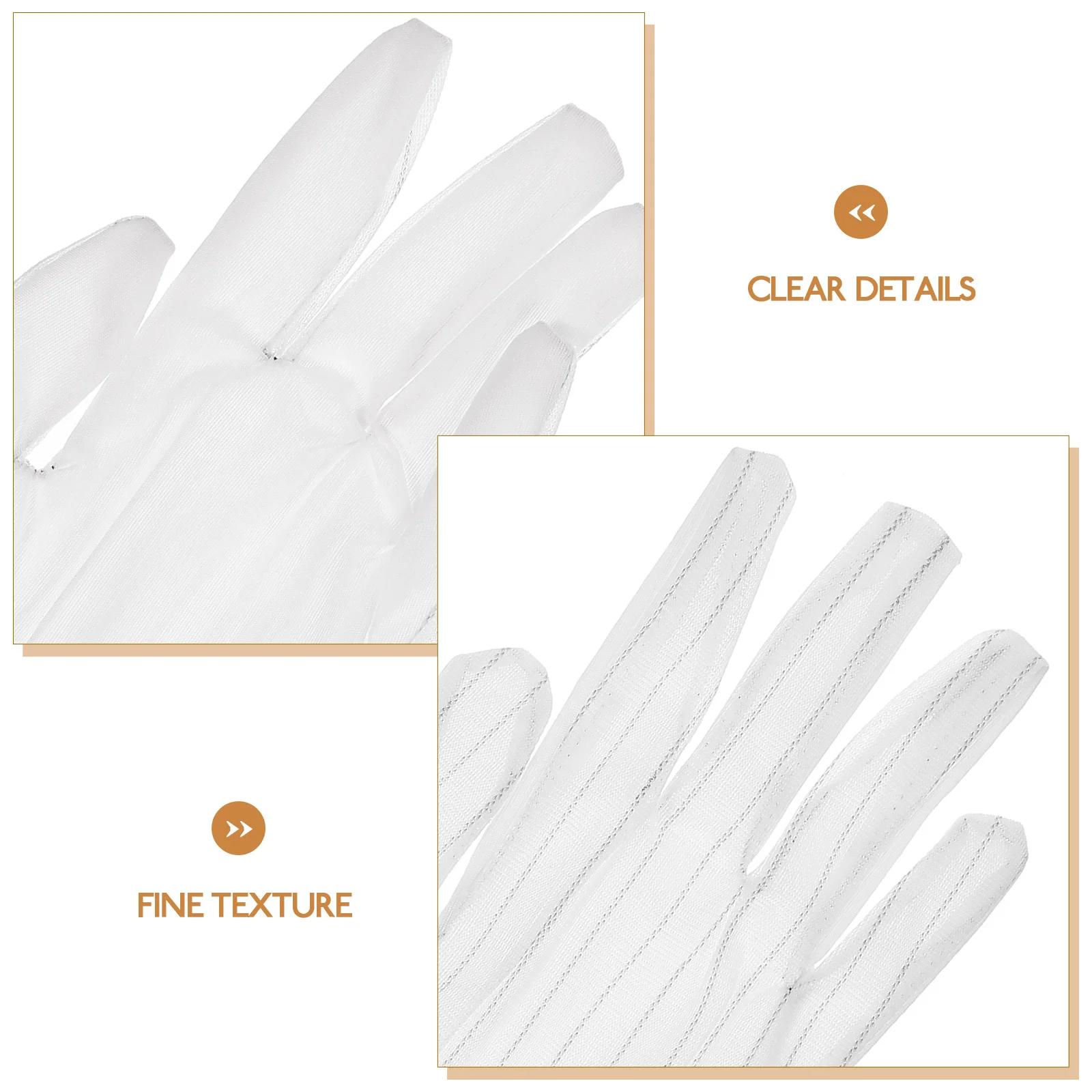 

Anti Static Dust Free Cloth Gloves White Jewellery Watch Glass Lens Exhibition Clean Protect Hand Glove Labor Protection