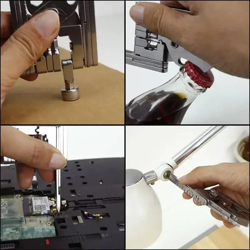 مجموعة أدوات متعددة الوظائف كماشة قابلة للطي محمولة EDC متعددة الأغراض هدية صغيرة إبداعية صغيرة سويسرية