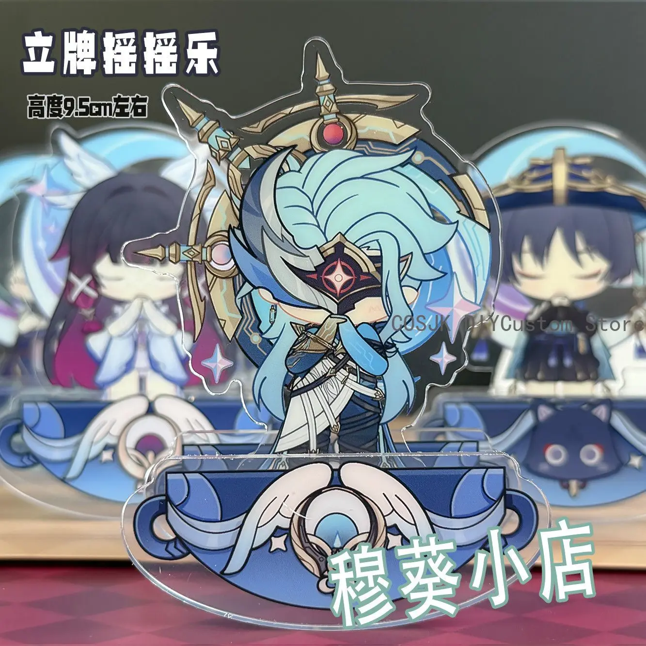 Genshin Impact Columbina II Dottore Wanderer: Novo Suporte de Acrílico para Figura de Ação, Modelo de Exibição e Decoração de Mesa