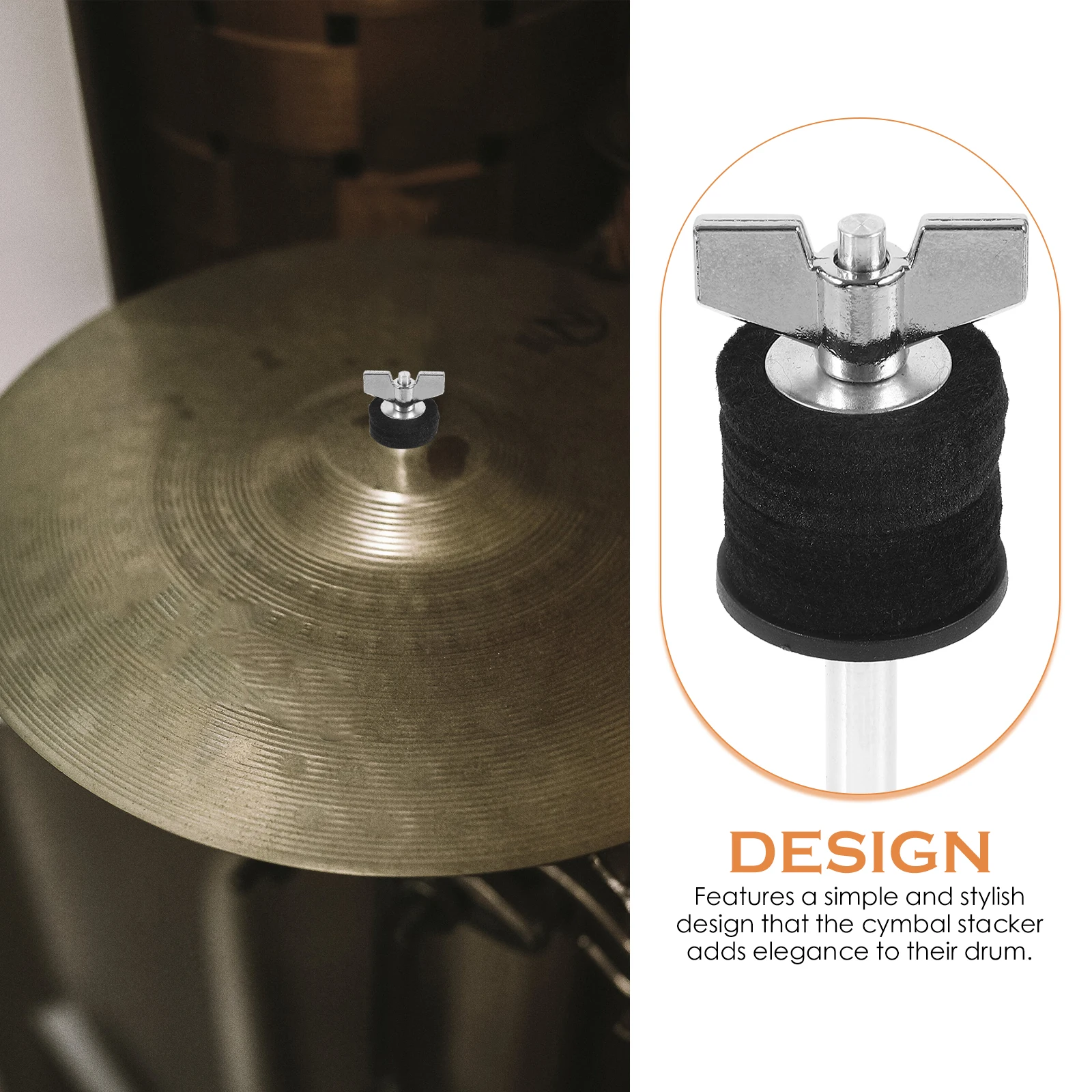 

Cymbal Stacker Boom Arm Holder for Drum Kit Black Cotton Long Durable Alloy Material Percussion Accessories Mount Stand