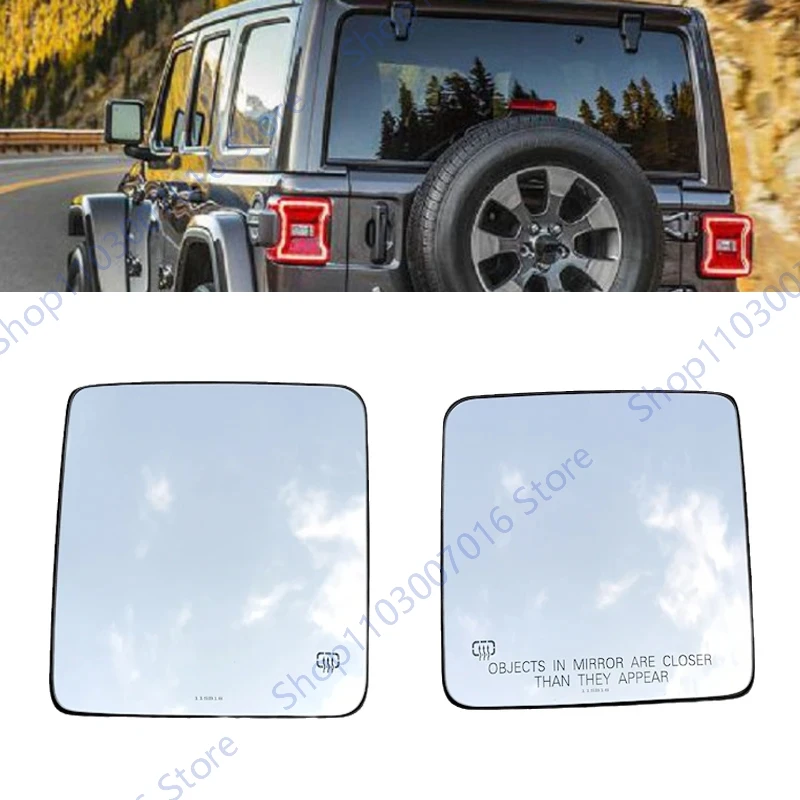 

Exterior Rearview Mirror Lens For Jeep Wrangler JL 2018-2021 For Gladiator 2020-2022 With Heated Glass Lens Accessories