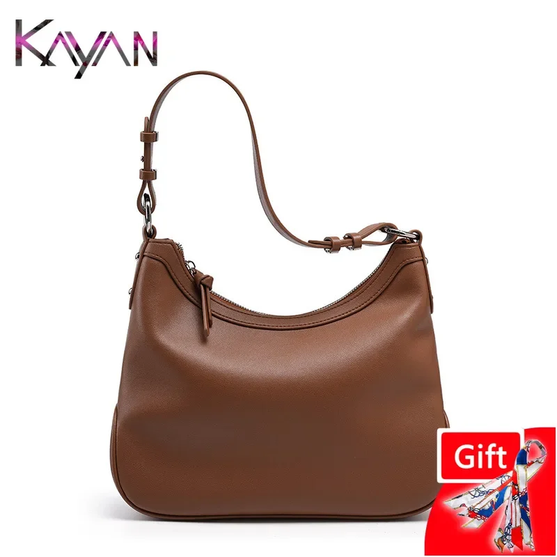 

Split Leather High Quality Women Saddle Shoulder Messenger Handbag Large Solid Vintage Female Crossbody Underarm Bag