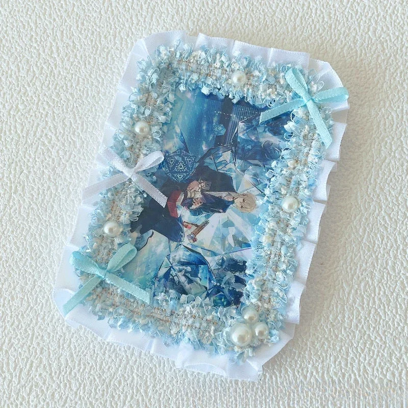 Kawaii Bow Photocards Holder Handmade Photo Cards Packaging Supplies Kpop Idol Cards Sleeves Display Anime Card Frame New 2025