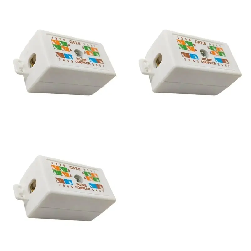 Scatola di giunzione Exquisite-3X RJ45 Cat6 per accessori di collegamento via cavo di rete Ethernet