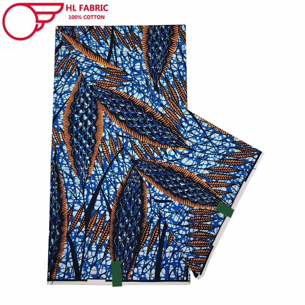 Veritable Wax 100% Cotton African Wax Fabric Nigerian Ankara Block Prints Batik Fabric Dutch Hollandais Pagne For Sewing VL-89