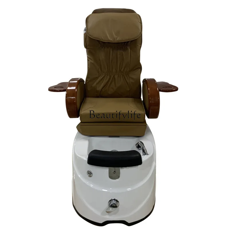 

E****mical electric reclining manicure massage chair spa shop beauty salon foot bath manicure foot bath