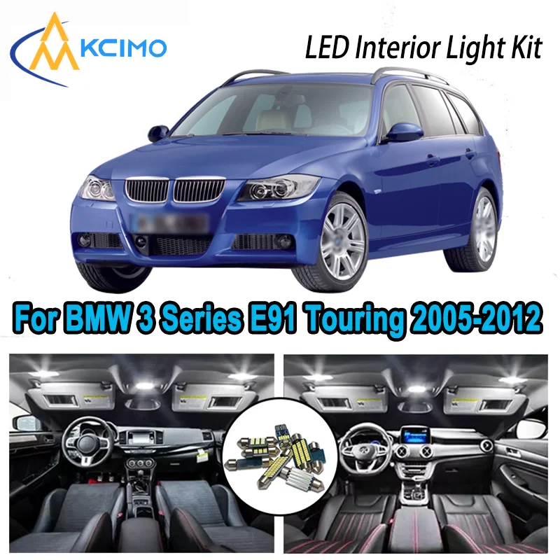 

Premium Variant LED Interior Kit for BMW 3 Series E91 Touring 2005-2012 Dome Map Trunk Lamps Error Free Automotive Lighting