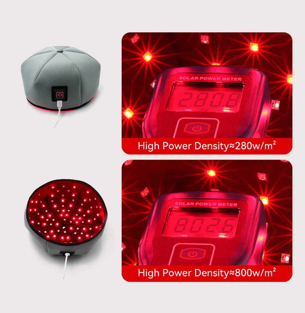 Próximo Infravermelho LED Red Light Therapy Hat, Capacete para crescimento do cabelo, prevenir a perda, cabeça relaxamento, couro cabeludo