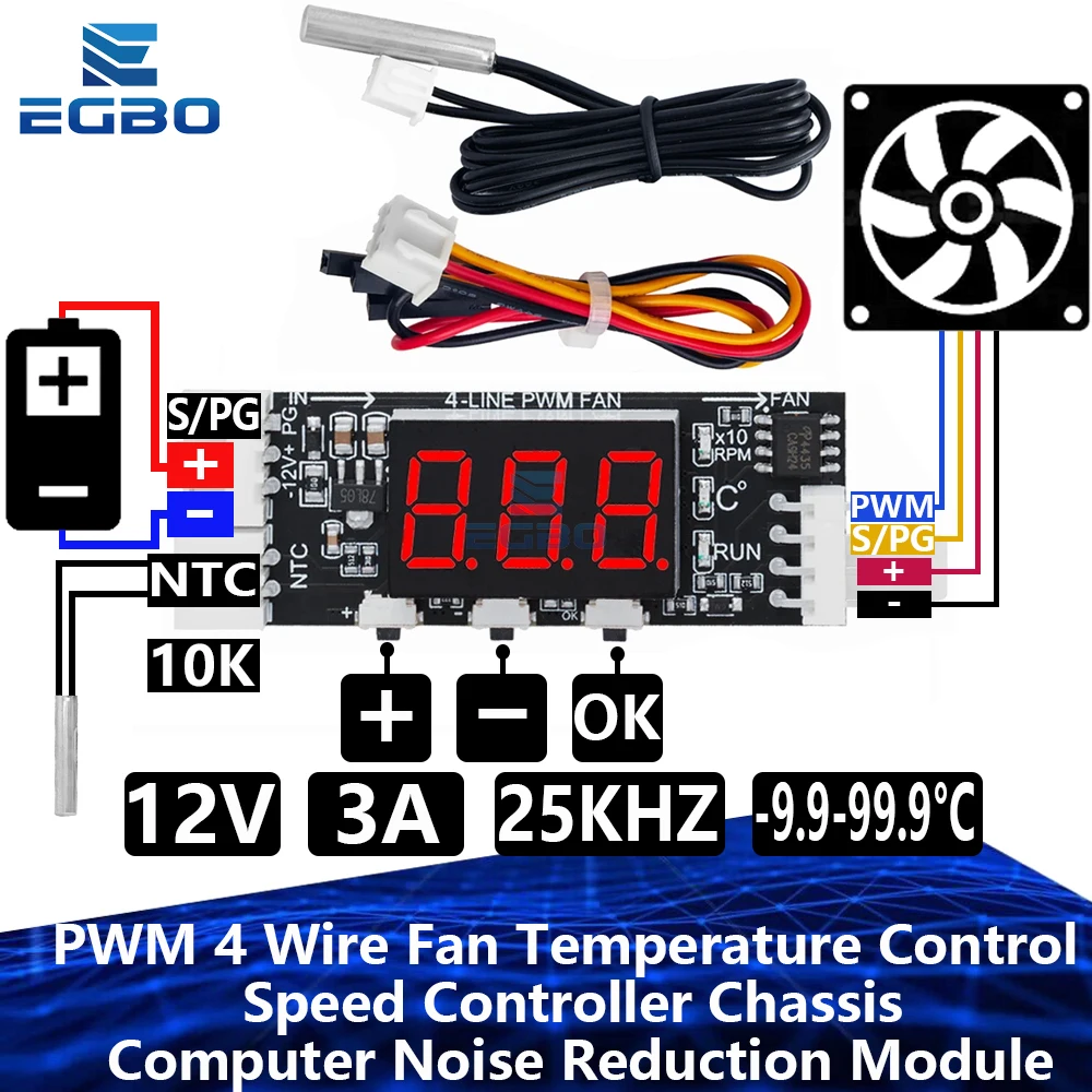 Regolatore Di Velocità PWM 4Pin 12V Con Alimentazione USB-C: Controlla Le Tue Ventole Al Volo - 4