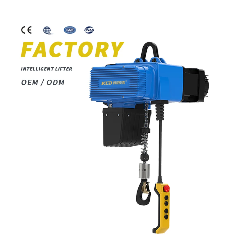 Fast and Slow, Two-speed Hoists, Intelligent Counterbalance Cranes for Assembly Stations. Frequency-controlled Chain Hoists,