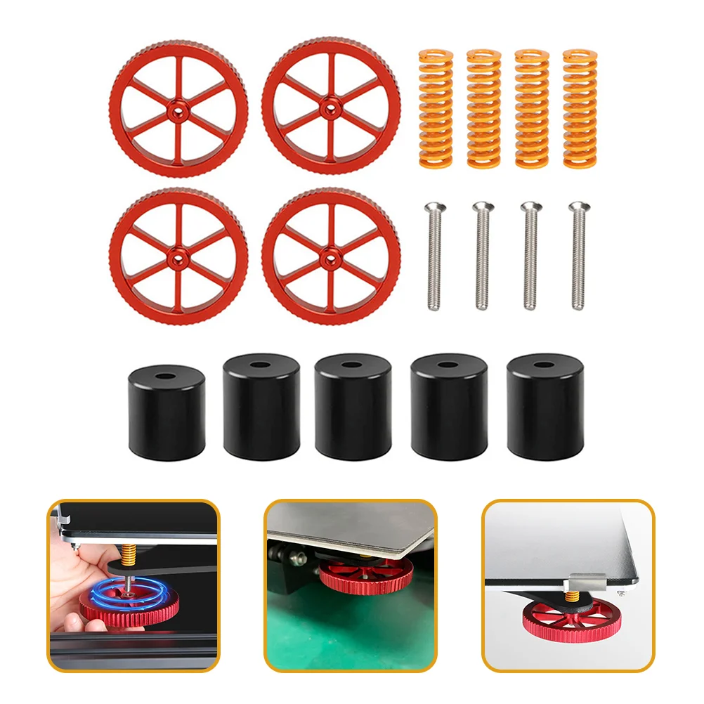 

3d Printer Accessories and Upgrade DIY Kit Nuts Heatbed Silicone Leveling Column Parts Screws