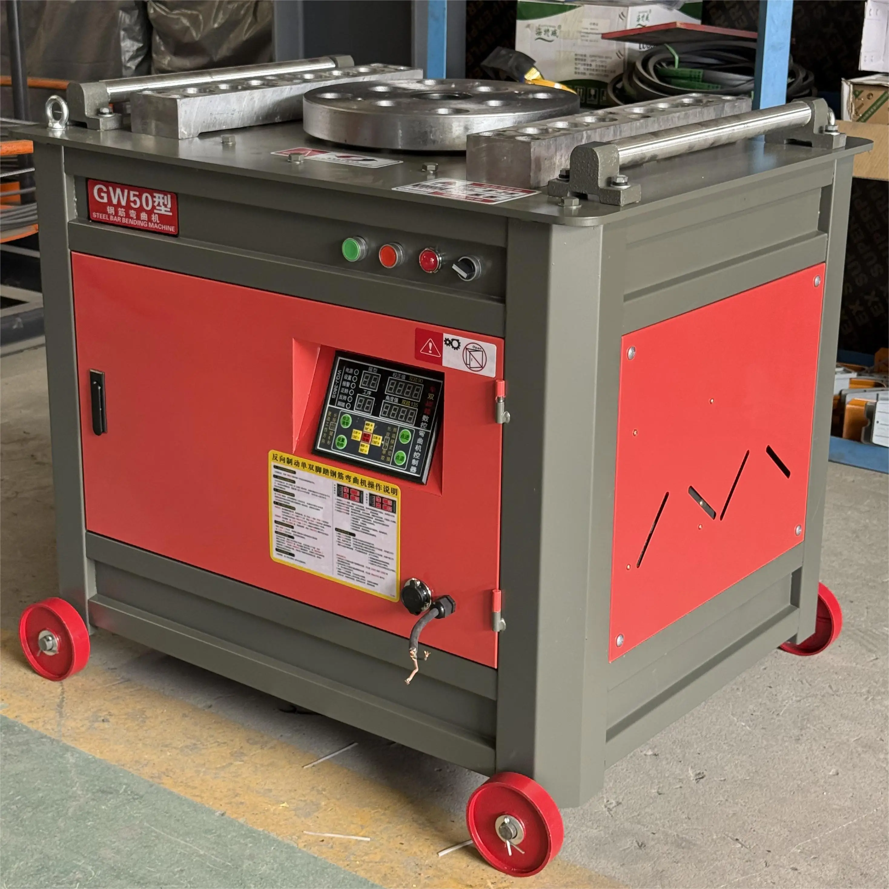 

Высокомощный диаметр 4 мм-40 мм, круглый стальной гибочный станок с ЧПУ, 3 кВт, электрический медный двигатель, гибочный станок для арматуры, заводская поставка