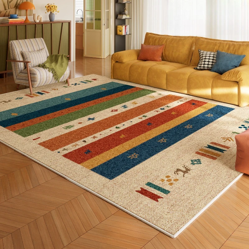 Dopamine Carpet, Living Room, Room Decoration, Warm Leave-In, Wipe-Free Care, Light Luxury Premium Floor Mat