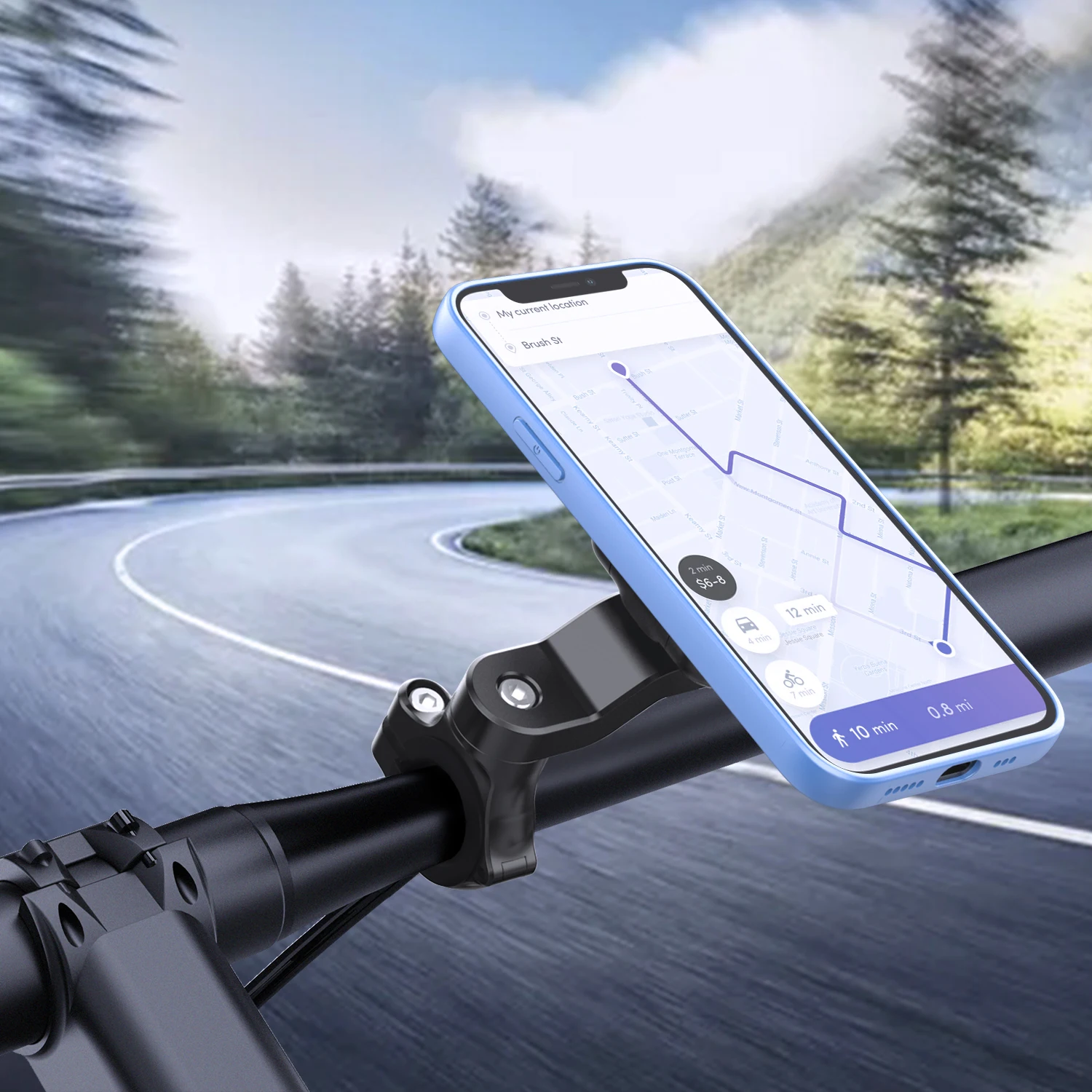 Bike Phone Holder,Magnetic Phone Holder,Motorcycle Cell Phone Holder,Mountain Bicycle Stem Phone Holder,for various phone models