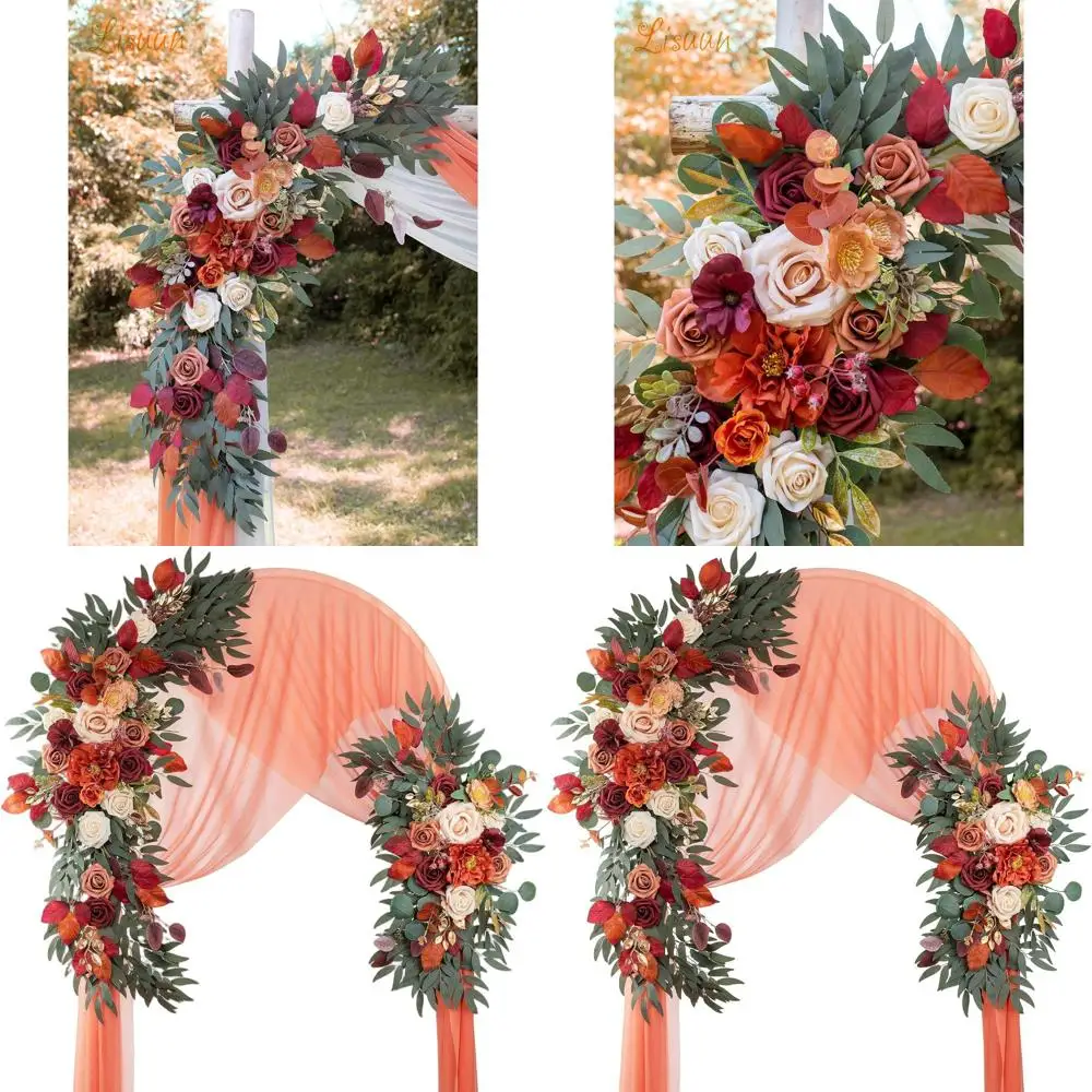 

Двойной набор: большой цветочный декор для свадебной арки в стиле бохо