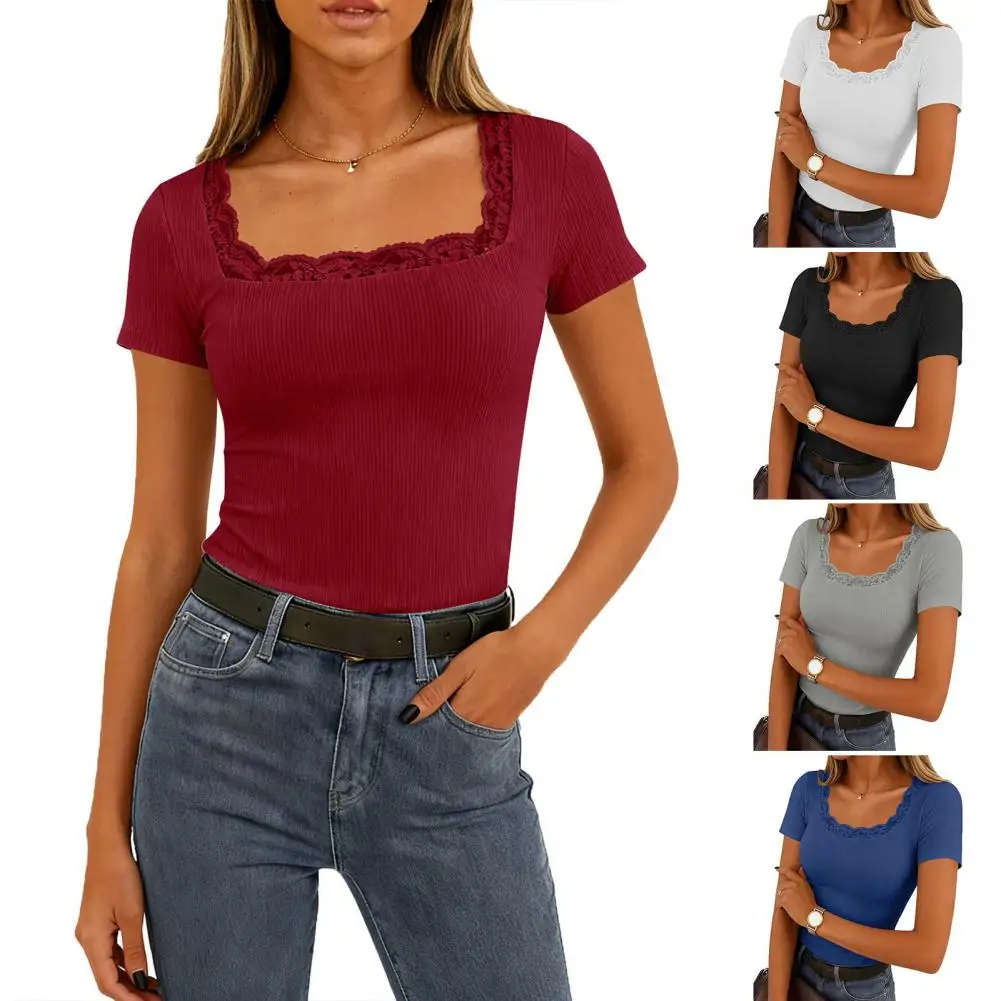 

Stretchy Casual Chic Ribbed Tank Top - Everyday Short Sleeve Slight Stretch Durable Easy Care All-Season Essential