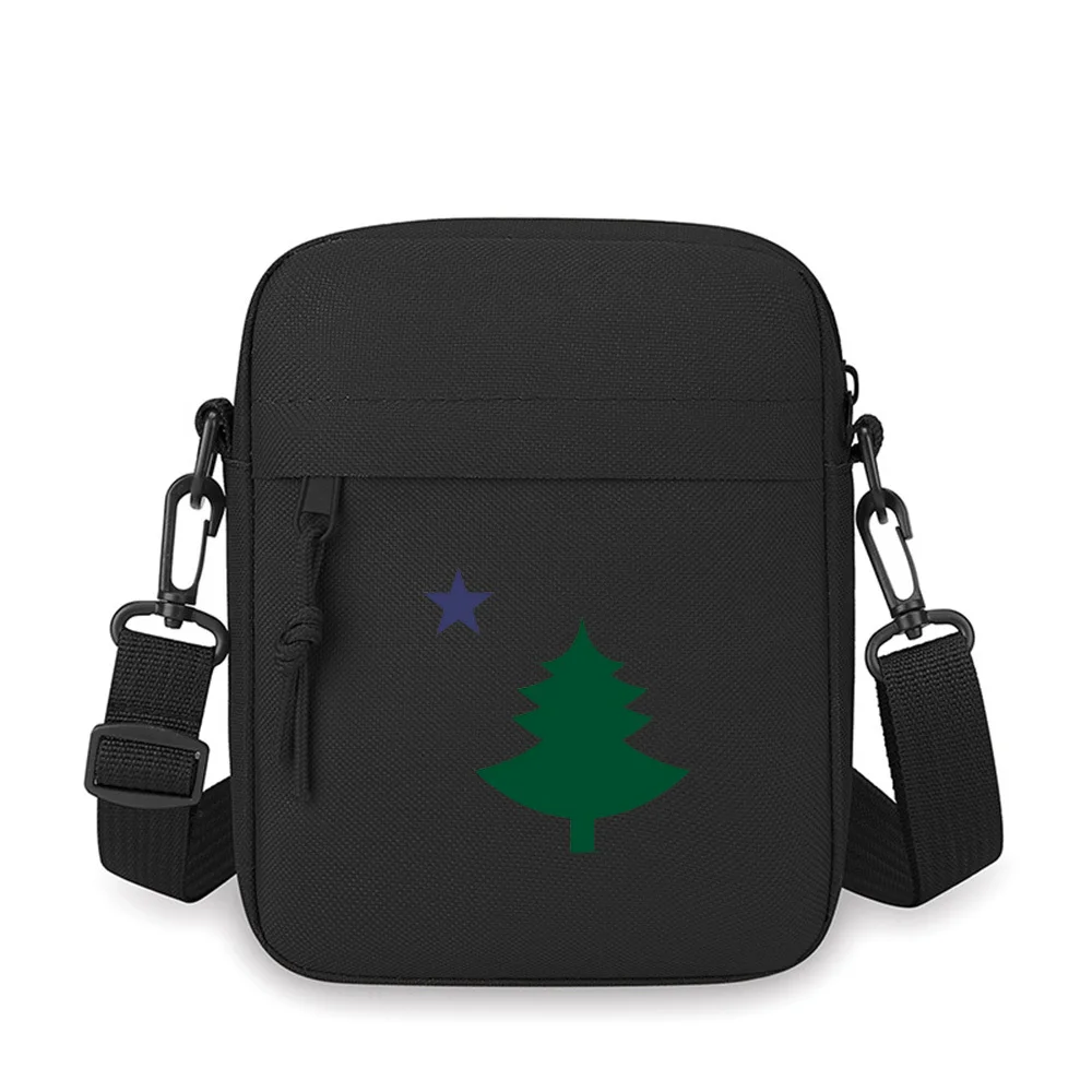 

Dark star tree emblem black design Men Crossbody Bag Single Shoulder Women Cartoon Anime Film Printing Design Unisex