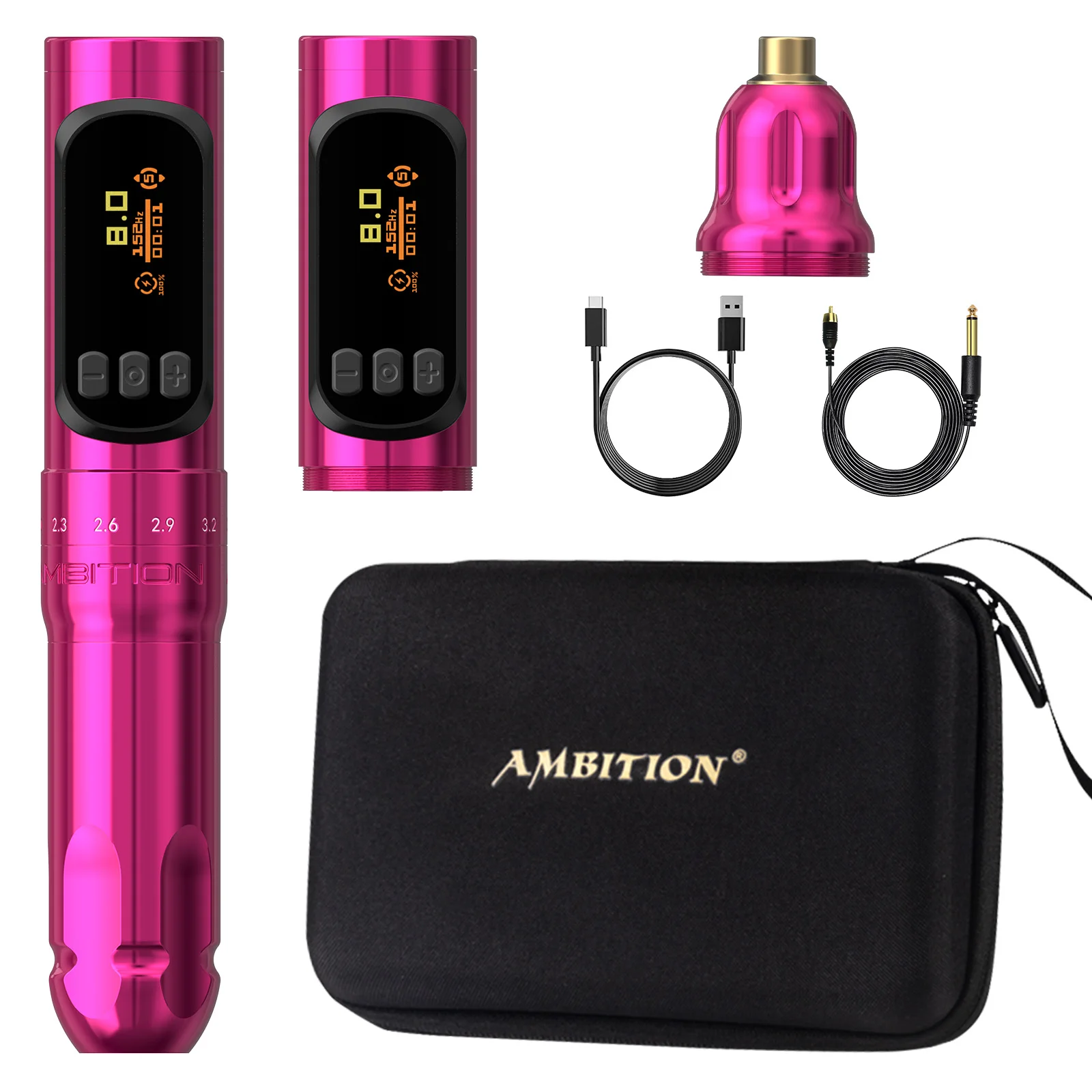 Sally 2.0-3.5mm Adjustable Stroke Wireless Tattoo Pen Machine for Body Eyebrow Eyeliner Lips Scalp Permanent Makeup
